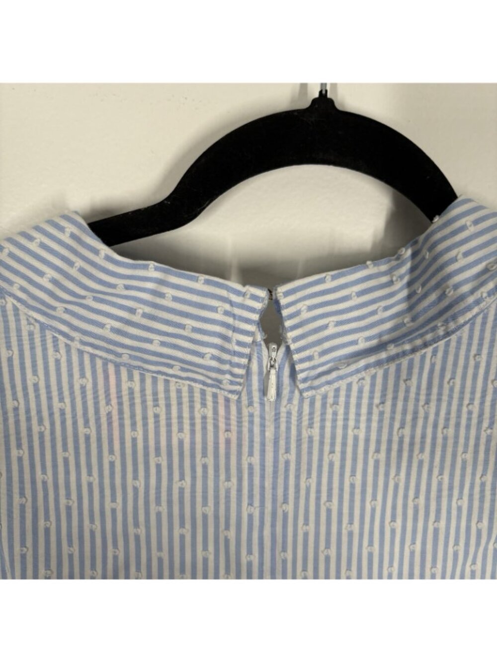 Lilly Pulitzer Wmn 12 Blue Peri Tint Yarn Dye Stripe With Clip Dots Ginger Dress - Picture 12 of 12